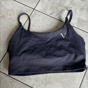 Black Sports Bra with Logo